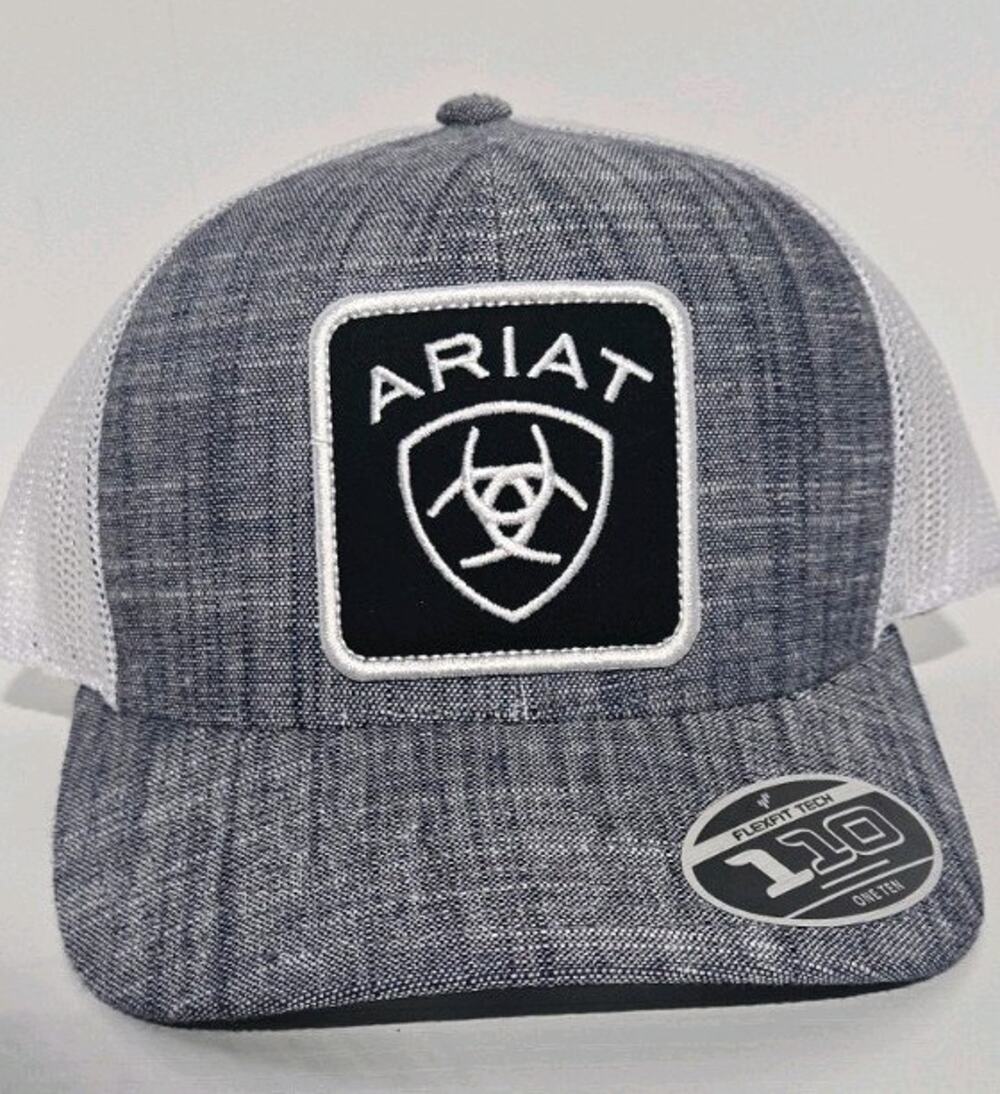 Ariat Western Mens Baseball Cap Large Patch SnapBack 110 Flexfit trucker hat